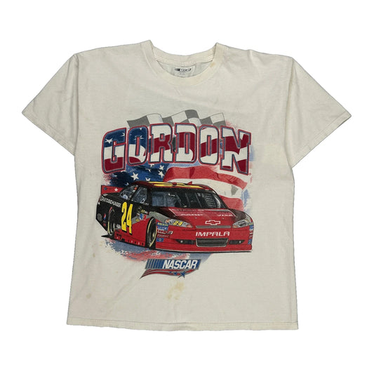 Gordon Nascar T-Shirt - Large Blue Cotton
