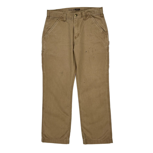Carhartt Carpenter Trousers - 32W 29L Beige Cotton