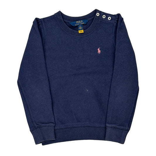 Age 6 Polo By Ralph Lauren Sweatshirt - Small Navy Cotton