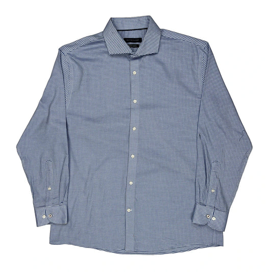 Tommy Hilfiger Slim Fit Shirt - Large Blue Cotton