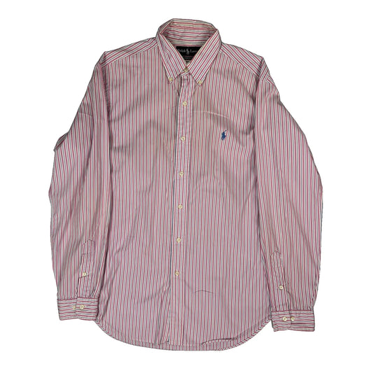 Ralph Lauren Striped Shirt - Medium Blue Cotton