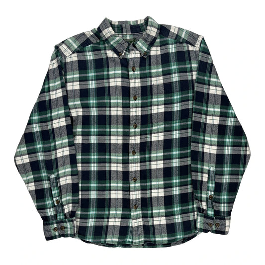 Woolrich Checked Flannel Shirt - Large Multicoloured Cotton