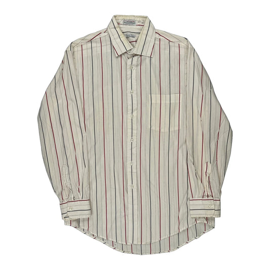 Christian Dior Striped Shirt - Medium Cream Cotton