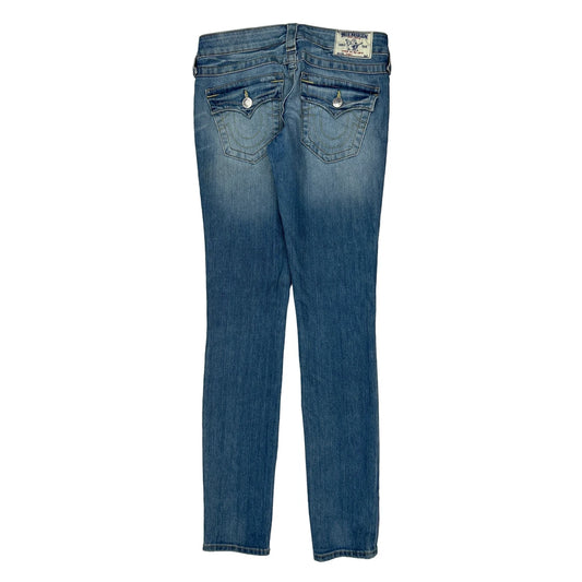 True Religion Skinny Jeans - 29W UK 8 Blue Cotton