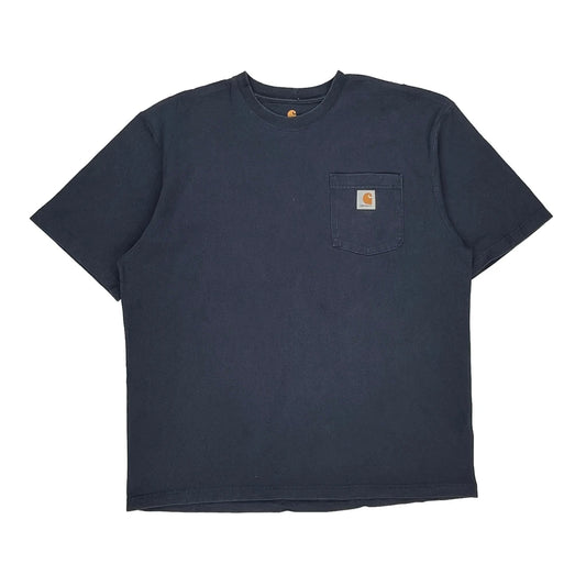Original Fit Carhartt T-Shirt - Large Navy Cotton