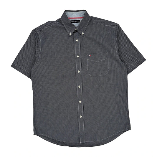 Tommy Hilfiger Short Sleeve Shirt - XL Grey Cotton