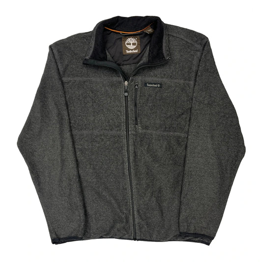Timberland Fleece Jacket - Large Grey Polyester