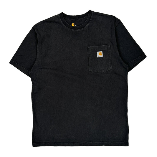 Carhartt T-Shirt - Medium Black Cotton