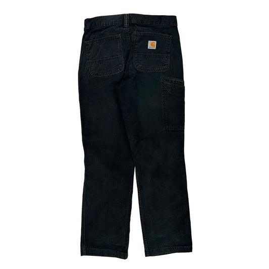 Carhartt Cargo Trousers - 30W 29L Black Cotton Blend