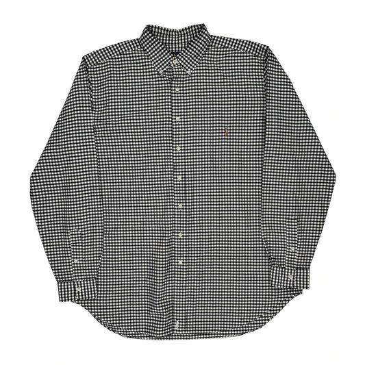 Ralph Lauren Checked Shirt - XL Black & White Cotton