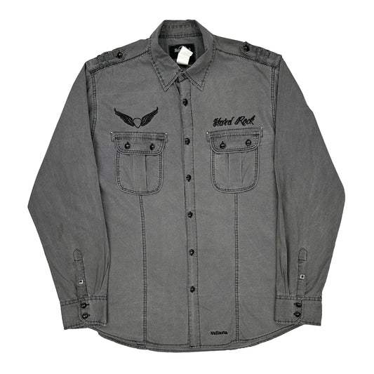 Hard Rock Cafe Graphic Shirt - 2XL Grey Cotton