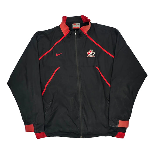 Canada Nike Track Jacket - 2XL Black Polyester