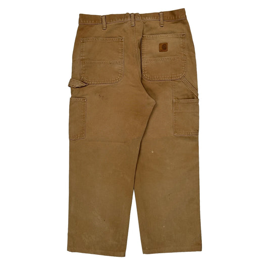 Carhartt Carpenter Trousers - 32W 28L Brown Cotton