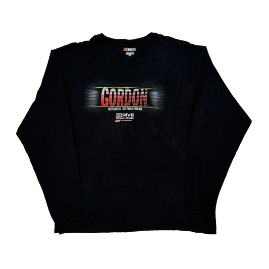 Vintage Hendrick Motorsports Nascar Long Sleeve T-Shirt - XL Black Cotton