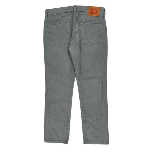 Levis Cord Trousers - 34″ Waist Grey Cotton