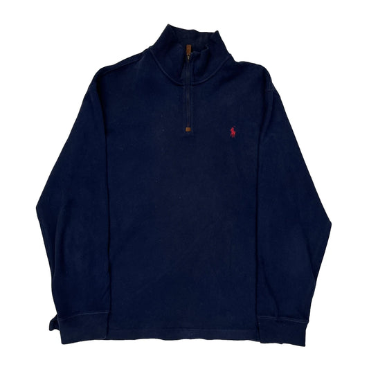 Polo By Ralph Lauren 1/4 Zip - XL Navy Cotton