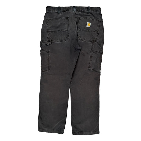 Carhartt Carpenter Trousers - 32W 30L Black Cotton