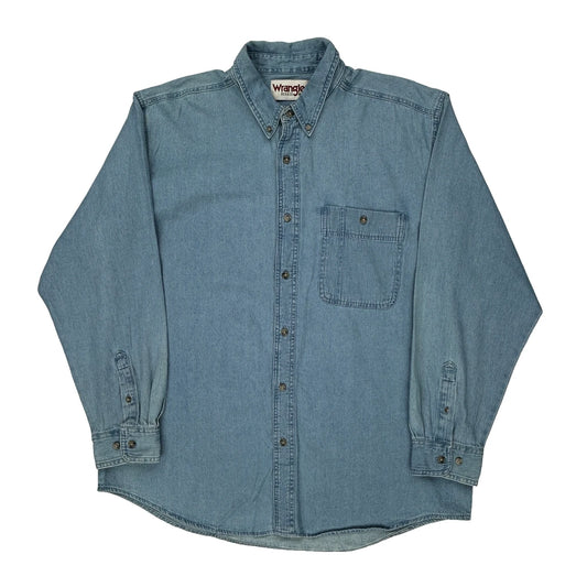 Wrangler Denim Shirt - XL Blue Denim