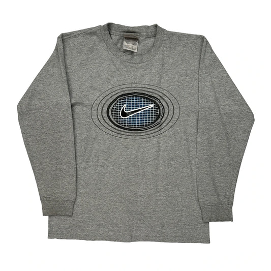 Nike Long Sleeve T-Shirt - Medium Grey Cotton