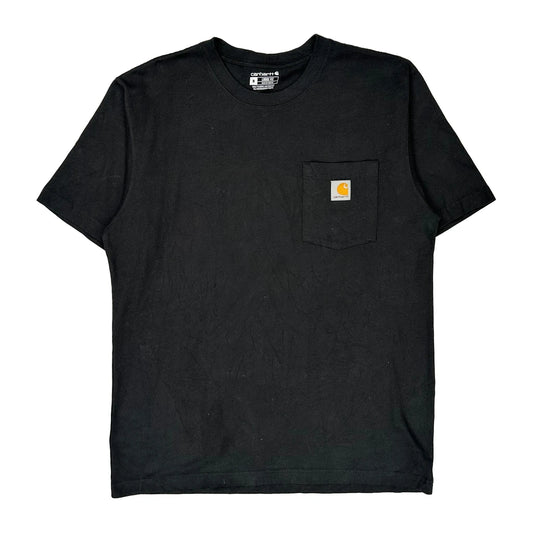 Vintage Carhartt T-Shirt - Medium Black Cotton