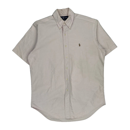 Ralph Lauren Short Sleeve Shirt - Medium Pink Cotton