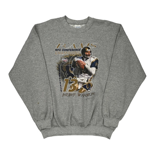 St. Louis Rams Gildan Nfl Sweatshirt - XL Grey Cotton Blend