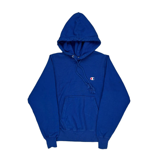 Reverse Weave Champion Hoodie - XS Blue Cotton Blend