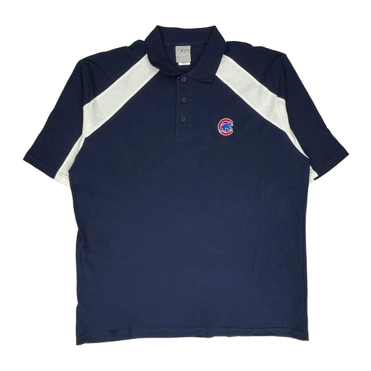 Chicago Cubs Mlb Polo Shirt - XL Navy Polyester