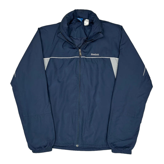 Reebok Windbreaker - Small Blue Polyester