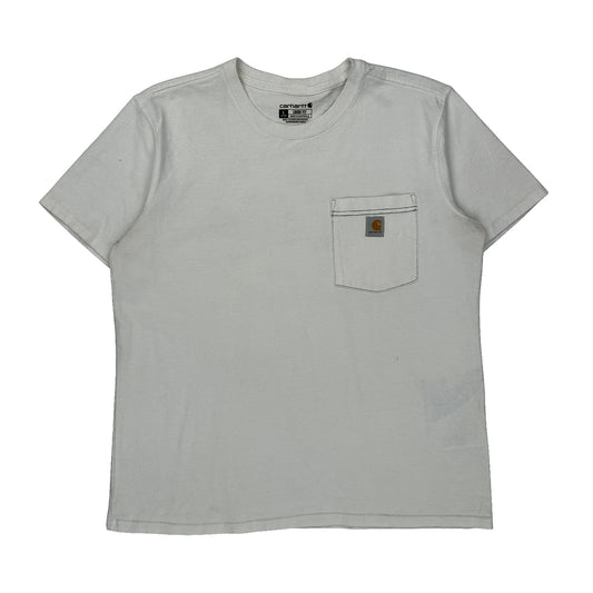 Hard Working Gear Carhartt T-Shirt - Large White Cotton
