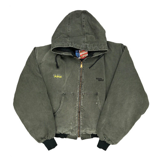 Country Stuff Graphic Jacket - XL Green Cotton