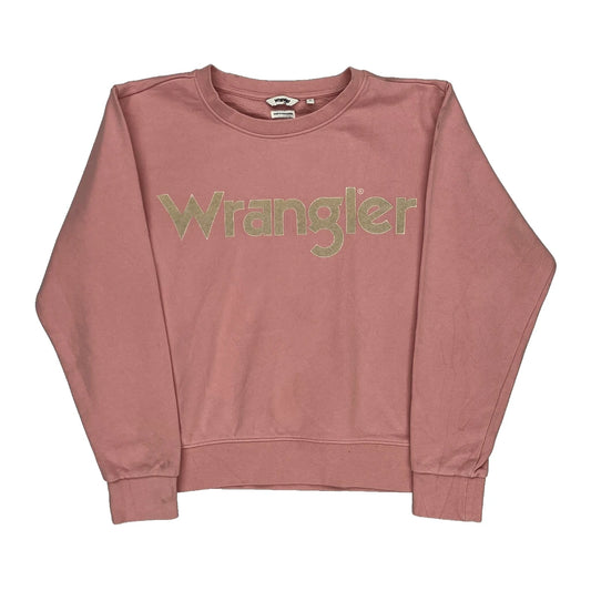 Wrangler Sweatshirt - Small Pink Cotton