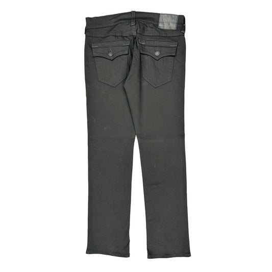 True Religion Slim Fit Jeans - 32W 31L Black Cotton Blend