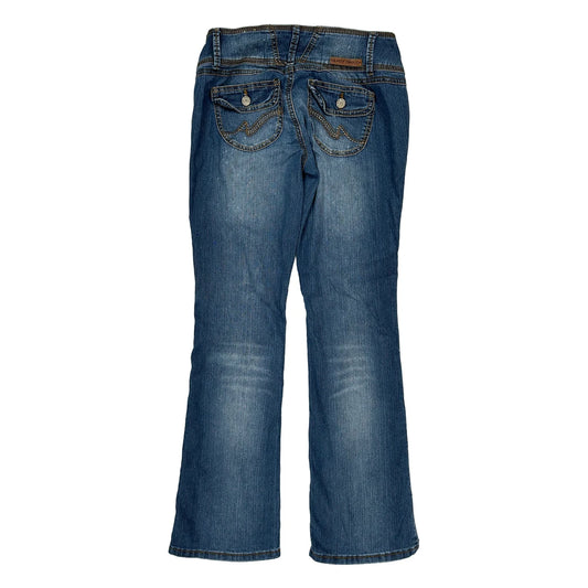 Almost Famous Boot Cut Jeans - 28W UK 6 Blue Cotton