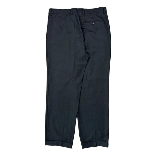 Banana Republic Pleated Trousers - 32W 30L Black Polyester