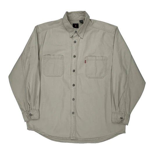 Levis Denim Shirt - Large Beige Cotton