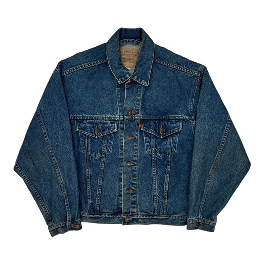 Levis Denim Jacket - Small Blue Cotton