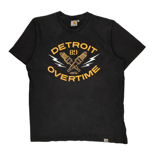 Carhartt Graphic T-Shirt - Large Black Cotton