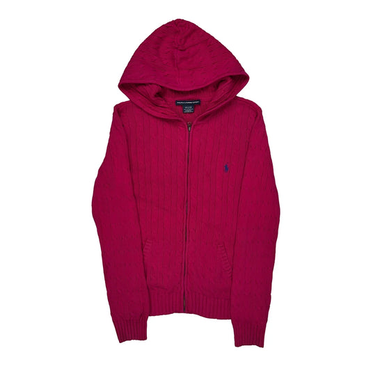 Ralph Lauren Sport Hoodie - Medium Red Cotton