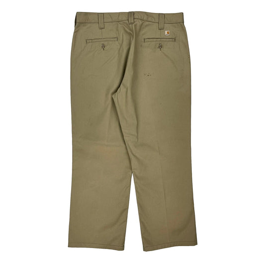 Carhartt Trousers - 38W 30L Beige Polyester Blend