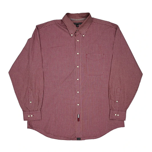Tommy Hilfiger Checked Shirt - XL Red Cotton