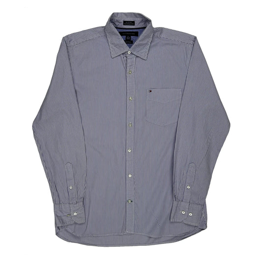 Tommy Hilfiger Striped Shirt - Medium Blue Cotton