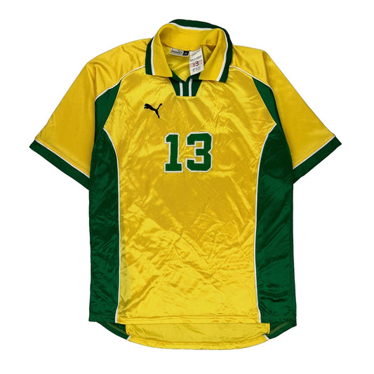 Number 13 Puma Football Shirt - XL Yellow Polyester