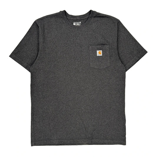 Carhartt T-Shirt - Large Grey Cotton