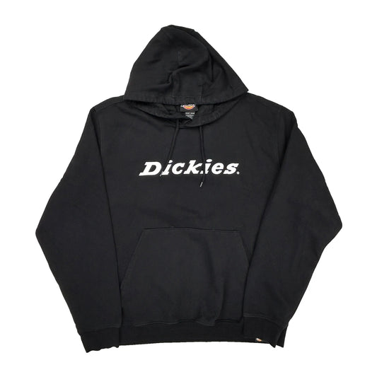 Dickies Spellout Hoodie - 2XL Black Cotton