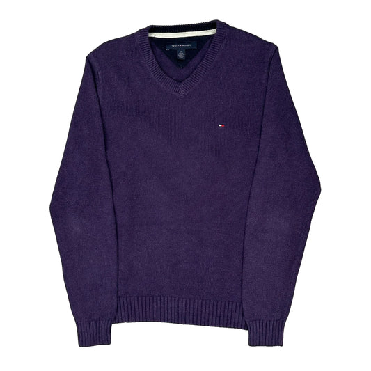Tommy Hilfiger Jumper - Small Purple Cotton