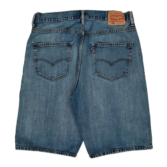569 Levis Denim Shorts - 34W 11L Blue Cotton