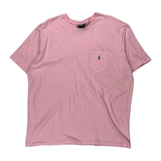 Polo By Ralph Lauren T-Shirt - XL Pink Cotton