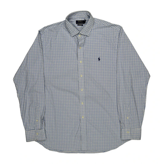 Polo By Ralph Lauren Checked Shirt - XL Blue Cotton