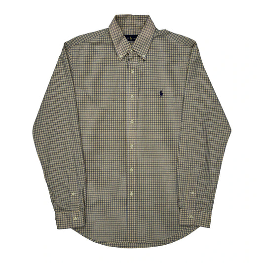 Vintage Ralph Lauren Checked Shirt - Medium Beige Cotton